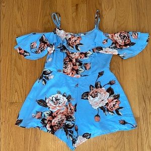 Blue Charlotte Russe Romper